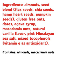 Load image into Gallery viewer, Almond Macadamia Mini Seed + Nut Bar : 24 count