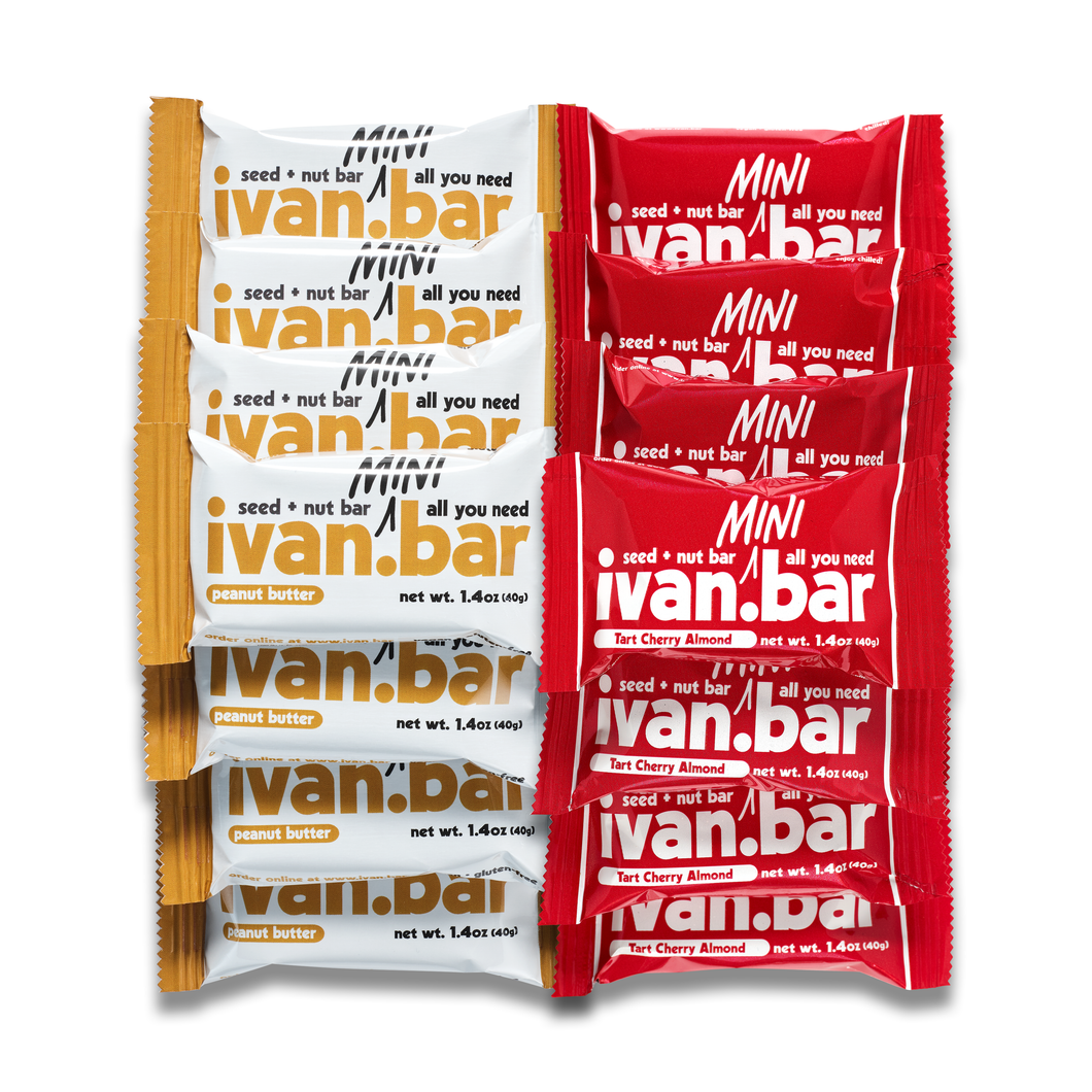 Combo Box Tart Cherry Almond & Peanut Butter Mini Seed + Nut Bar : 24 count