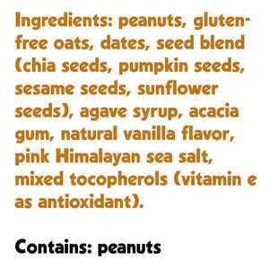 Combo Box Almond Macadamia & Peanut Butter Mini Seed + Nut Bar : 24 count